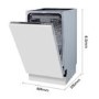 Refurbished Hisense HV523E15UK 10 Place Fully Integrated Slimline Dishwasher Silver