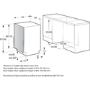 Hisense Hi4 Integrated Dishwasher - Silver - D-Rated, Silver control panel