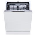 Hisense Auto Dry Integrated Dishwasher - Silver - D-Rated, Silver control panel