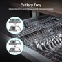 Hisense Hi4 Integrated Dishwasher - Silver - D-Rated, Silver control panel