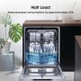 Hisense Hi4 Integrated Dishwasher - Silver - D-Rated, Silver control panel
