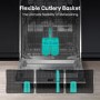 Hisense Hi4 Integrated Dishwasher - E-Rated Silver control panel