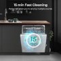 Hisense Hygiene Integrated Dishwasher - Stainless Steel - D-Rated, Silver control panel