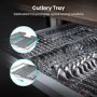 Hisense Hygiene Integrated Dishwasher - Stainless Steel - D-Rated, Silver control panel
