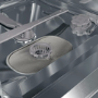 Hisense Hi4 Integrated Dishwasher - Auto Dry D-Rated Silver control panel