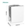 Hisense 16 Place Settings Fully Integrated Dishwasher