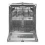 Hisense Hi4 Integrated Dishwasher - Auto Dry D-Rated Silver control panel