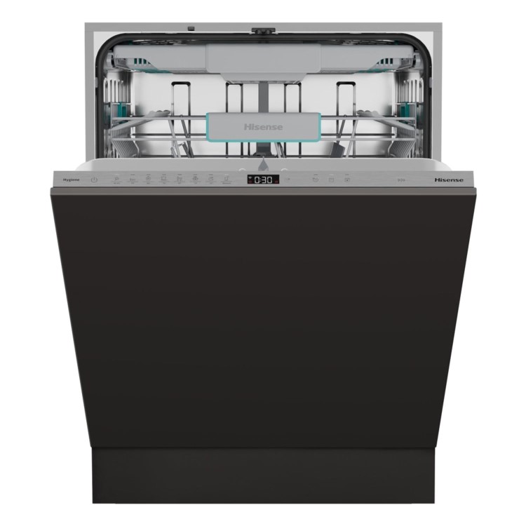 Hisense Integrated Dishwasher - Smart Wi-Fi, A-Rated, Silver control panel