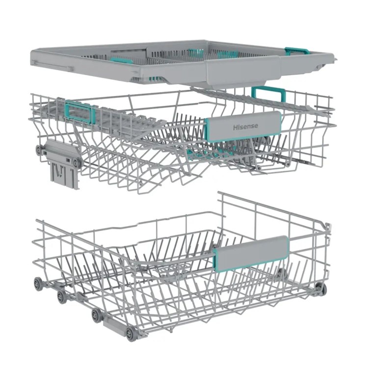 Hisense Integrated Dishwasher - Smart Wi-Fi, A-Rated, Silver control panel