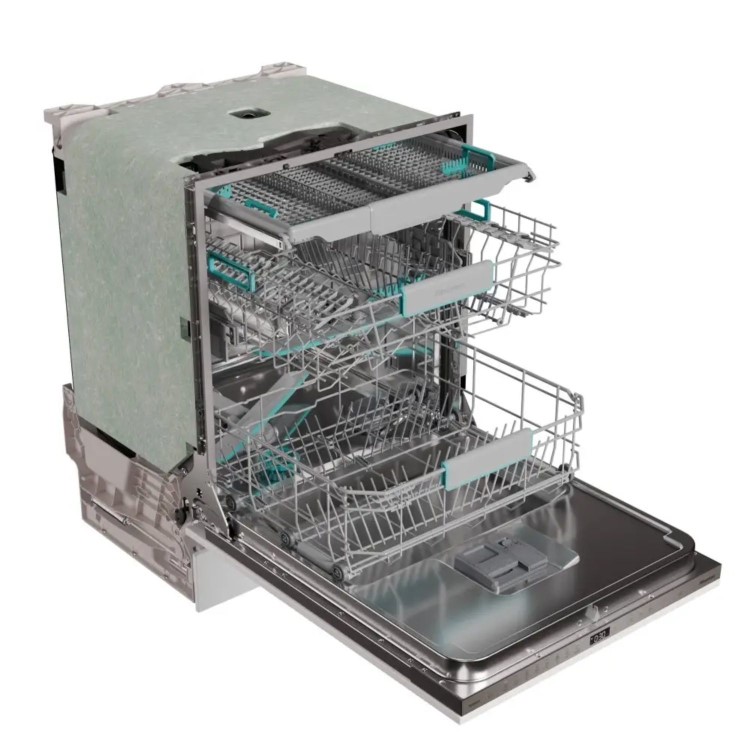 Hisense Integrated Dishwasher - Smart Wi-Fi, A-Rated, Silver control panel