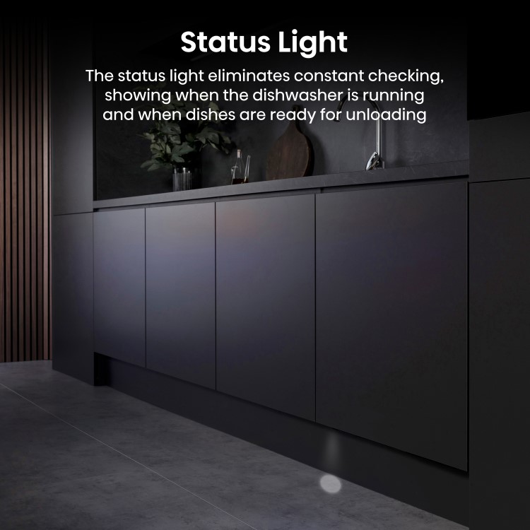Hisense Integrated Dishwasher - Smart Wi-Fi A-Rated Silver control panel