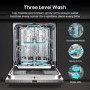 Hisense Integrated Dishwasher - Smart Wi-Fi A-Rated Silver control panel