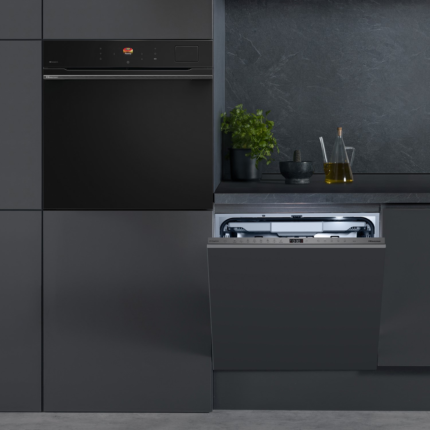 Hisense HV693A60UVADUK 60cm Fully Integrated Auto Dose UV Clean Dishwasher