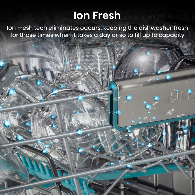 Hisense Integrated Dishwasher - Smart Wi-Fi A-Rated Silver control panel