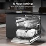 Hisense Hygiene Integrated Dishwasher - Smart Wi-Fi, C-Rated, Silver control panel