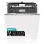 Hisense Hygiene Integrated Dishwasher - Smart Wi-Fi, C-Rated, Silver control panel