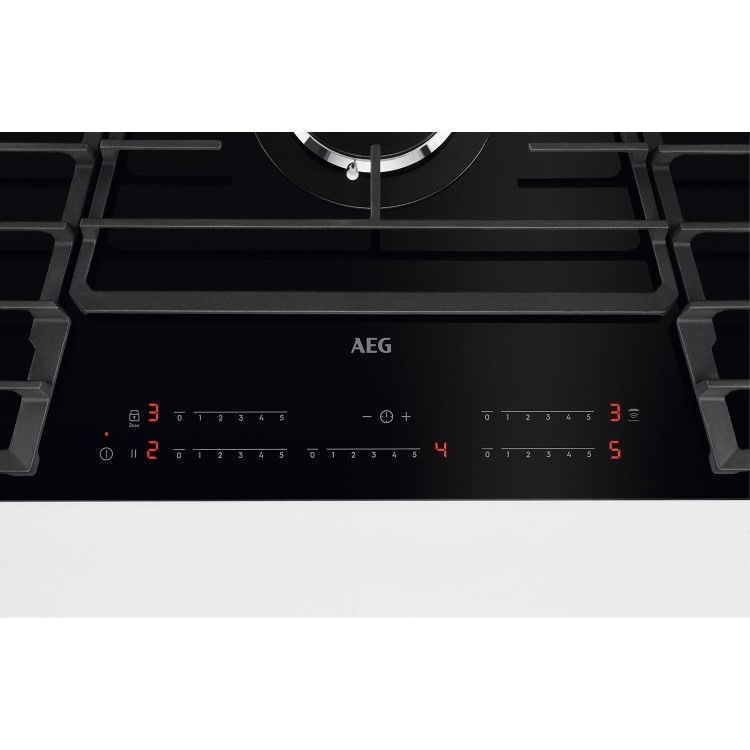 AEG 9000 Series 90cm 5 Burner Gas-on-Glass Hob - Black