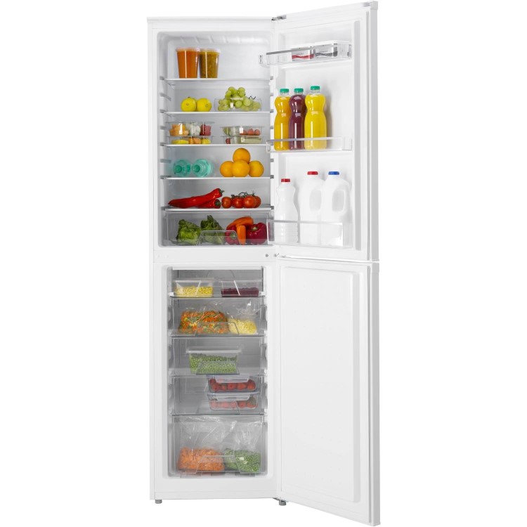 GRADE A2 - Hoover HVBF195WK Premier Collection 200x55cm Frost Free Freestanding Fridge Freezer - White