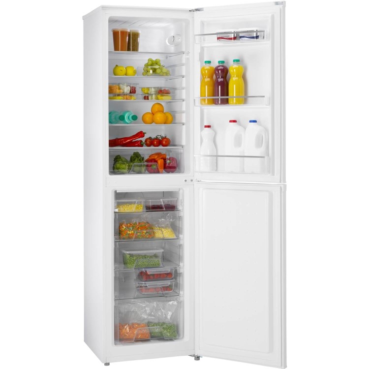 GRADE A2 - Hoover HVBF195WK Premier Collection 200x55cm Frost Free Freestanding Fridge Freezer - White