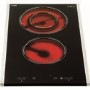 CDA HVC32SS Domino Touch Control Two Zone Ceramic Hob Black With Stainless Steel Trim