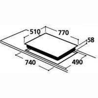 CDA HVC70WH Four Zone Ceramic Electric Hob in White