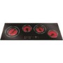 CDA HVC93FR Slim-depth Touch Control Four Zone 90cm Ceramic Hob In Black