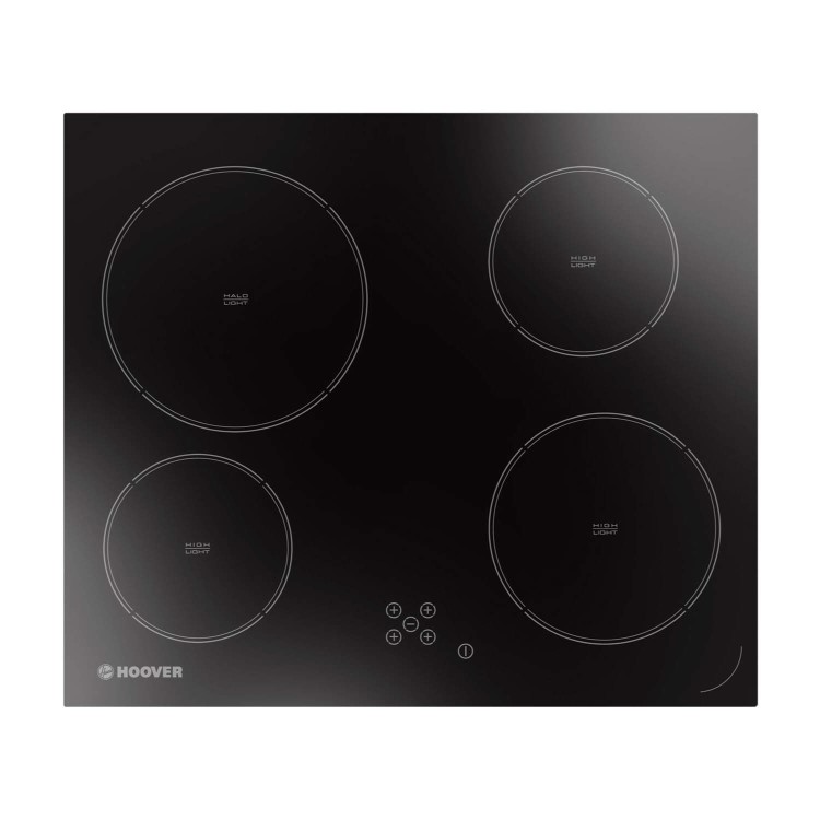 GRADE A2 - Light cosmetic damage - Hoover HVD640C Touch Control Four Zone Ceramic Hob Black