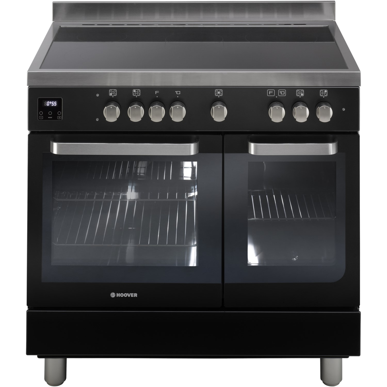 Hoover HVD9395BL 90cm Twin Cavity Electric Range Cooker Black