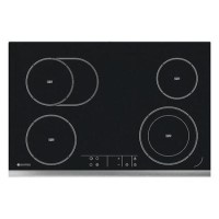 Hoover HVEF742X 77cm Wide Four Zone Ceramic Hob With Extendable Zones Black