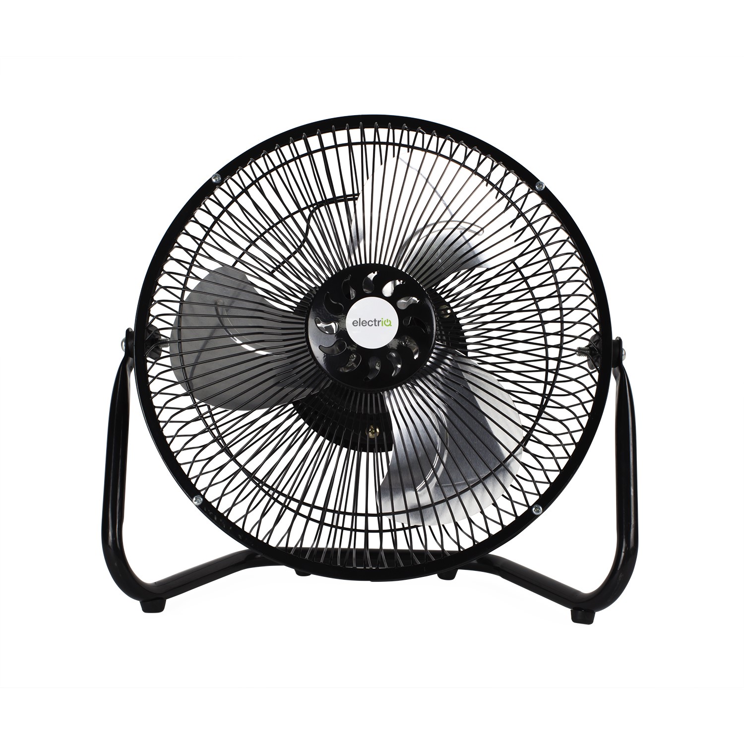 electriq 9 Inch High Velocity Desk Fan with 2 Speeds - Black