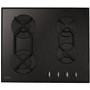 CDA HVG620BL 60cm Four Burner Gas-on-glass Hob Black