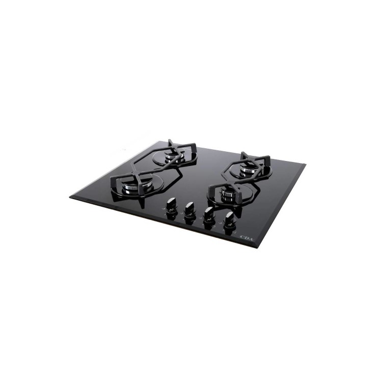 Refurbished CDA HVG621BL 60cm 4 Burner Gas Hob Black