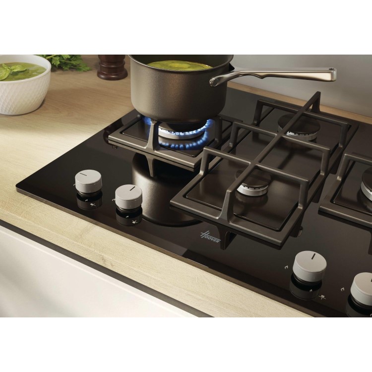 Hoover H-Hob 300 60cm 3 Burner Gas Hob - Black