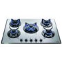 CDA HVG720SS 70cm Five Burner Gas-on-glass Hob Stainless Steel