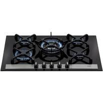 CDA HVG77BL 72cm Wide Five Burner Gas-on-glass Hob Black