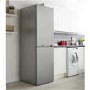 Hoover HVN6182X5K 320 Litre Freestanding Fridge Freezer 50/50 Split Frost Free 60cm Wide - Stainless Steel