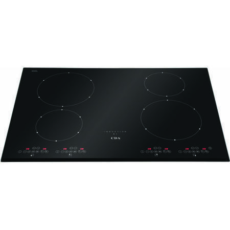 CDA HVN81FR Level 2 Four Zone Induction Hob in Black glass