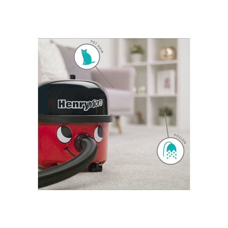 Numatic Henry Micro Vacuum Cleaner - Red