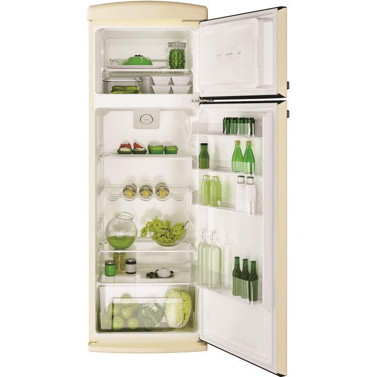 Hoover HVRDS6172CKH Retro Style 175x60cm Freestanding Fridge Freezer - Cream