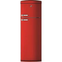 Hoover HVRDS6172RKH 304 Litre Freestanding Fridge Freezer Retro 80/20 Split A+ Energy Rating 60cm Wide - Red