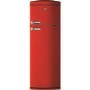 Hoover HVRDS6172RKH 304 Litre Freestanding Fridge Freezer Retro 80/20 Split A+ Energy Rating 60cm Wide - Red