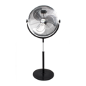 electriQ 16 Inch High Velocity Pedestal Fan - Black