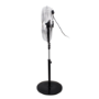 GRADE A1 - electriQ 16" High velocity Pedestal Fan with adjustable Stand - Black and Chrome