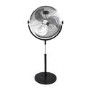 GRADE A3 - electriQ 20" High velocity Pedestal Fan with adjustable Stand - Chrome