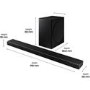 Ex Display - Samsung HW-Q60T/XU Wireless Flat Soundbar with DTS Virtual Dolby Digital and DTS Surround Sound