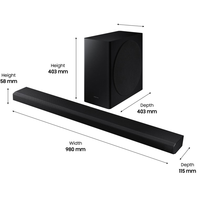 Samsung  Wireless Flat Soundbar and Subwoofer