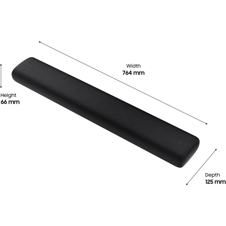 Refurbished Samsung HW-S60T/XU Wireless Flat Soundbar with Dolby Digital and DTS Surround Sound