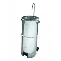 Burco HW0110 10L Portable Hand Washing Station with Infrared Foot Sensor - Stainless Steel