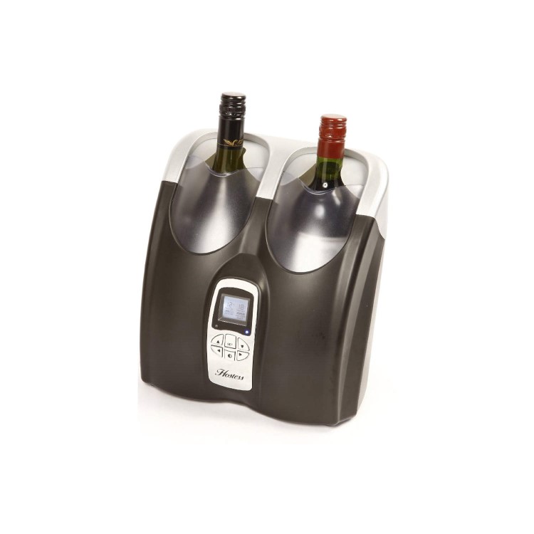 GRADE A1 - Hostess HW02MA Twin Bottle Wine Cooler
