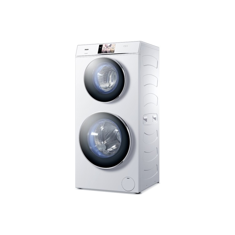 Haier HW120-B1558 DuoDrum 12kg 1500rpm Freestanding Washing Machine-White